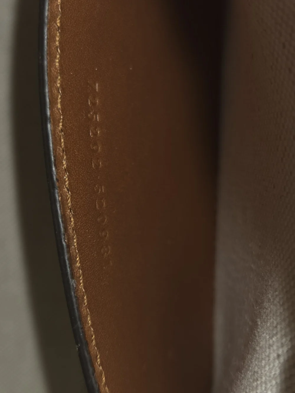 Gucci Brown Embossed Leather Handbag... 100% AUTHENTIC